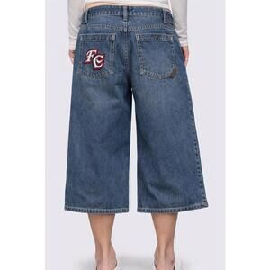 Outlaw Letter Baggy Jorts